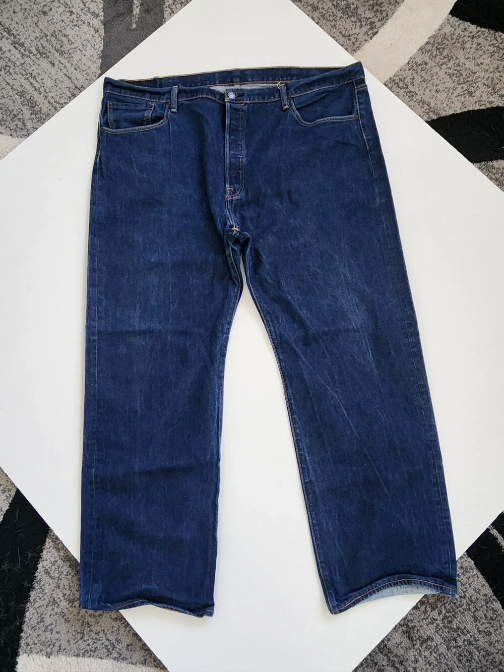 Levi's 501 Original Fit Jeans Men's Size W46 L32 Dark Wash